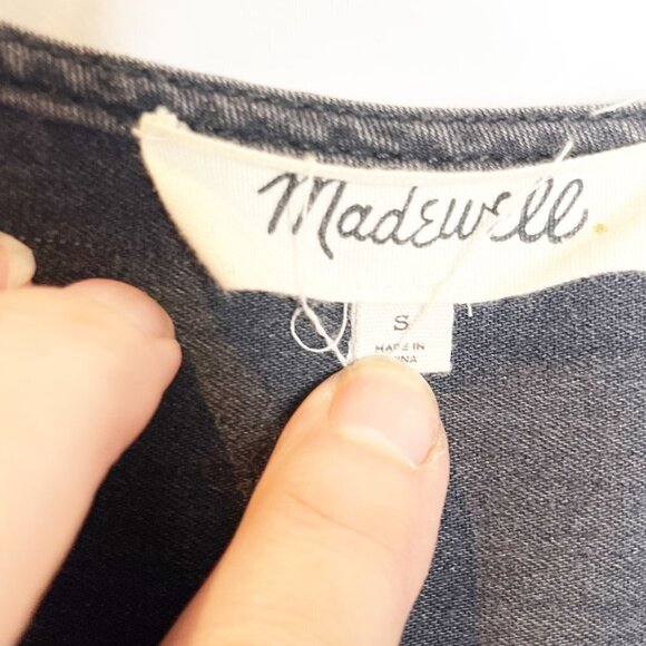 Madewell | Soft Denim Tie Waist Top - Picture 4 of 4
